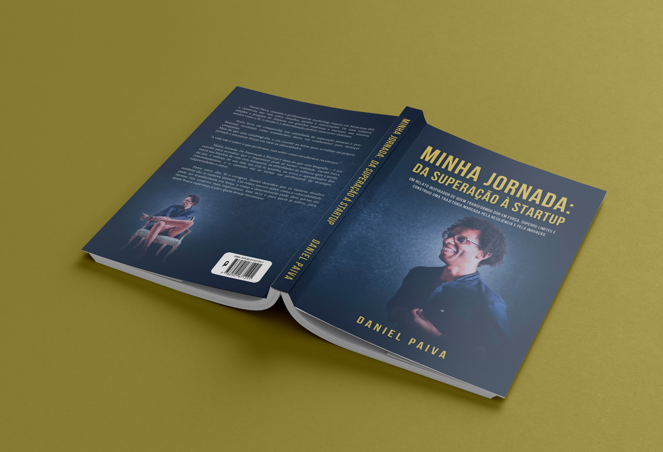 Mockup do livro Minha Jornada de Daniel Paiva
